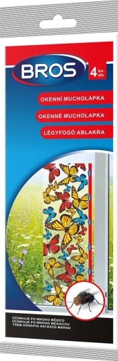 Okenná mucholapka pásová BROS (4 ks)
