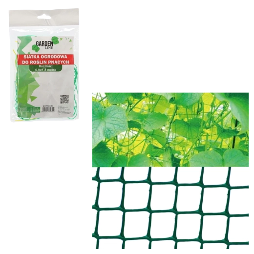 Záhradná oporná sieť pre popínavé rastliny 0,9 × 1,8 m, zelená