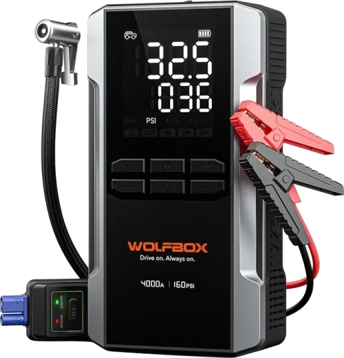 WOLFBOX MegaVolt 24 Air štartovací zdroj s kompresorom 24 000 mAh 4 000 A