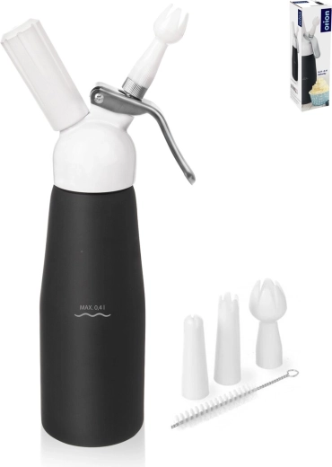 Orion sifón na šľahačku čierny 680 ml