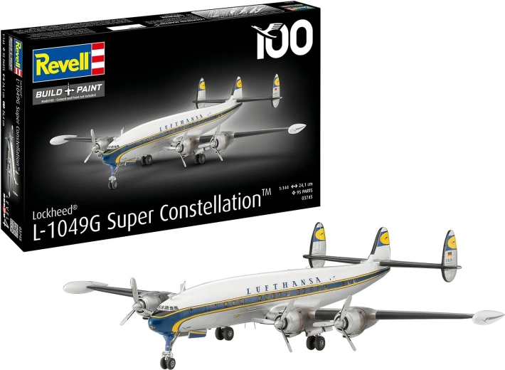 Plastový model Lockheed L-1049G Super Constellation Lufthansa 1:144