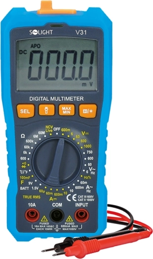 Solight digitálny multimeter true RMS s NCV a meraním teploty