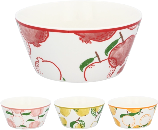Porcelánová miska s ovocným motívom 500 ml