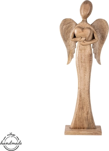 Drevený anjel z mangového dreva 77 cm