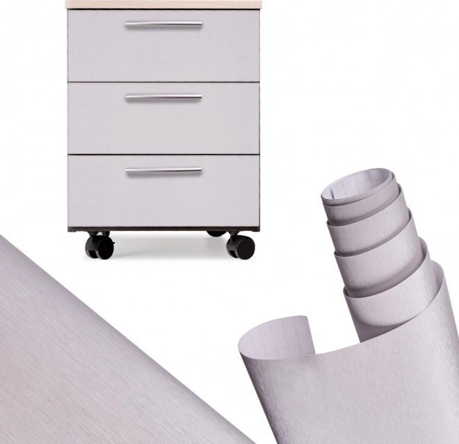 Fólia kartáčovaná strieborná 1,52x30m