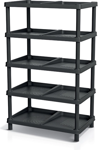 Botník TASSY RACK vo farbe recyklovaná čierna