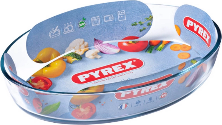 Zapekacia oválna misa PYREX 2,2 l sklo 30 × 21 × 6 cm