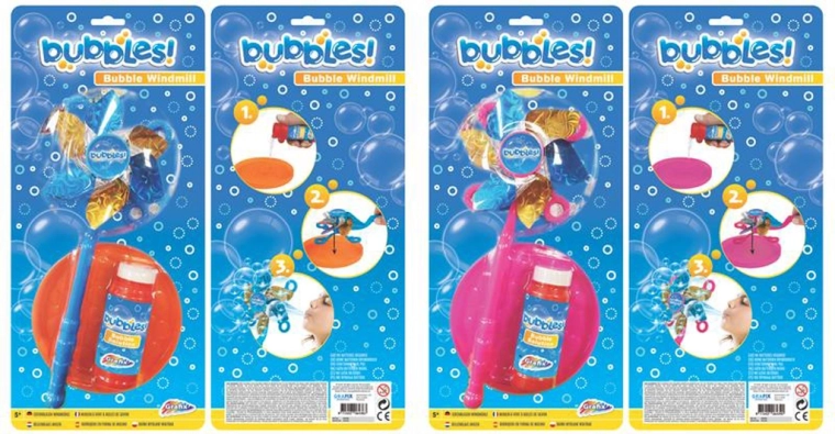 Bublifuk veterný mlyn 53 ml, 2 druhy