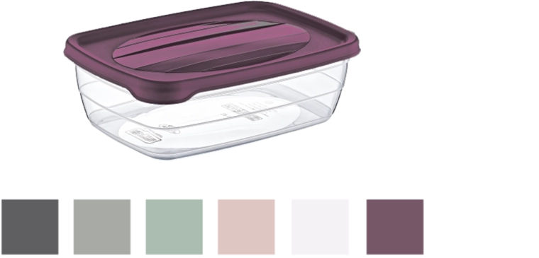 Obdĺžnikový úložný box Trend 0,3 l s vekom