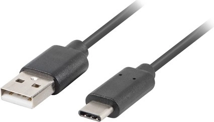 USB 2.0 kábel USB-C (samec) – USB-A (samec) 0,5 m čierny - 1 kus