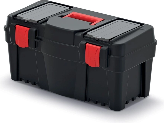 Plastový kufor na náradie CALIBER 55 cm s hornými organizérmi