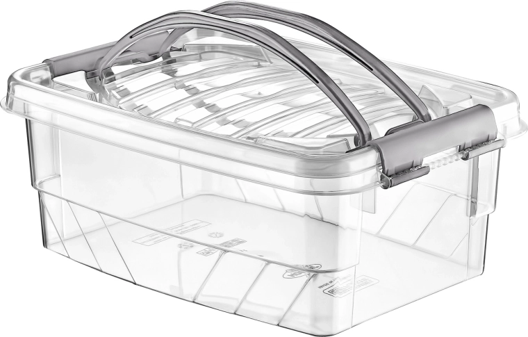 Úložný box Handy Box 5 l s vekom a klipsami