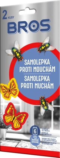 Bros nálepky proti muchám 2 ks