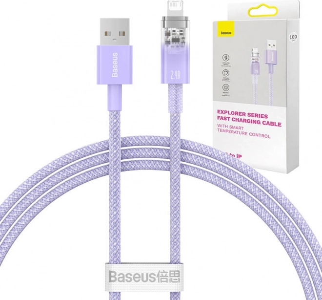 Rýchlonabíjací kábel USB-A na Lightning Baseus Explorer Series 1m