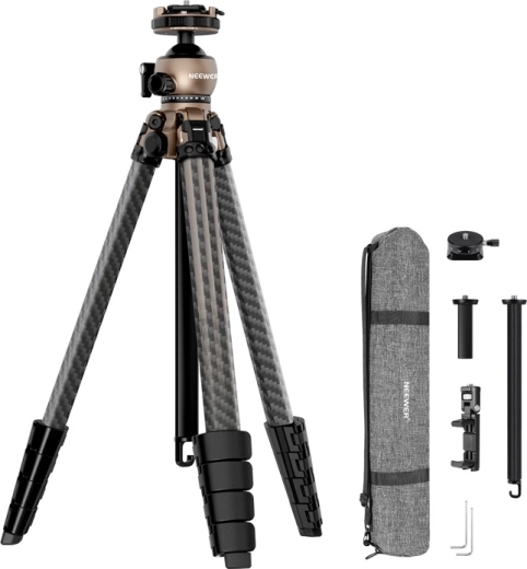 Neewer LT35 cestovný uhlíkový statív s 360° panoramatickou guľovou hlavou