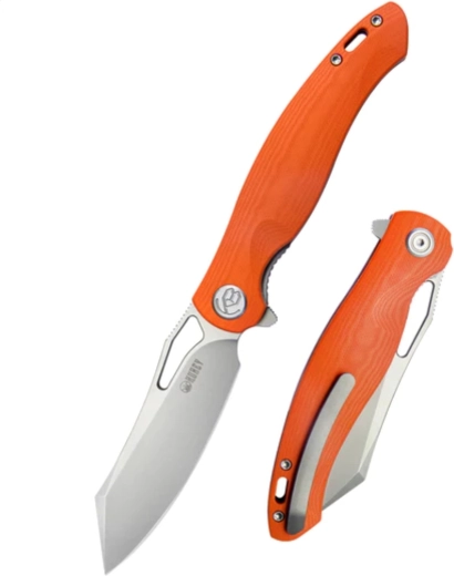 Kubey Drake vreckový nôž 9,5 cm, oranžový G10