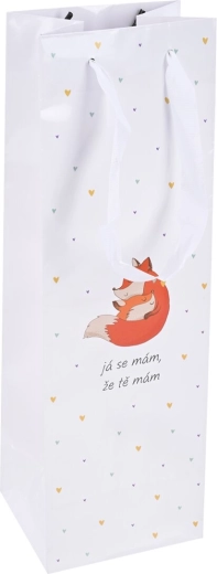 Darčeková papierová taška „Ja sa mám…“ 12 × 10 × 36 cm
