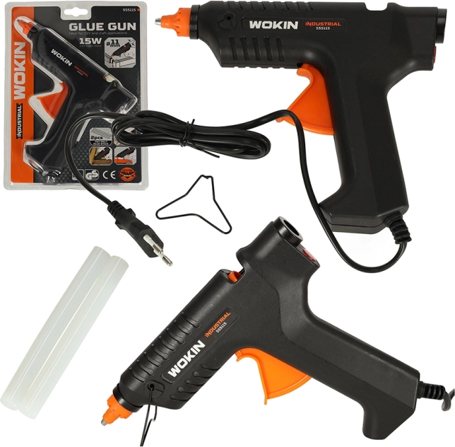 WOKIN tavná lepiaca pištoľ 15 W s náplňami 11,2 mm