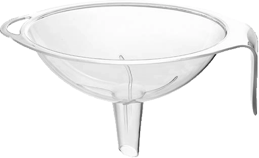 Veľký plastový lievik Titiz na presné prelievanie