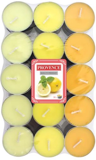 Čajové sviečky Provence citrón 30 ks
