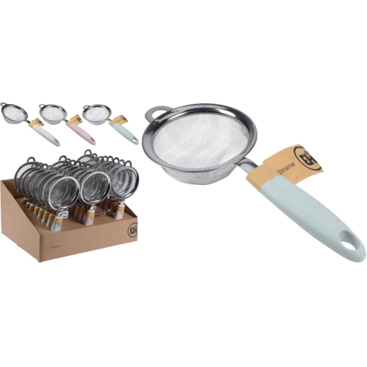 Kuchynské nerezové sitko s ergonomickou rukoväťou 23 cm