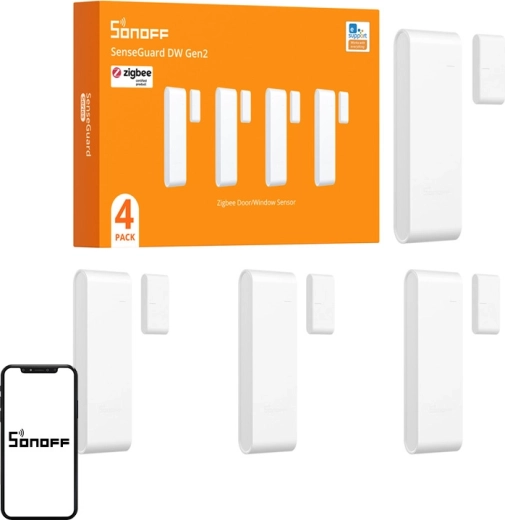 Sonoff Zigbee snímač otvorenia okien a dverí SNZB-04PR2 (4 ks)