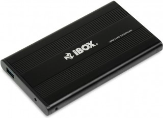 iBox kovové externé puzdro pre 2,5" SATA disk USB 3.0 čierne
