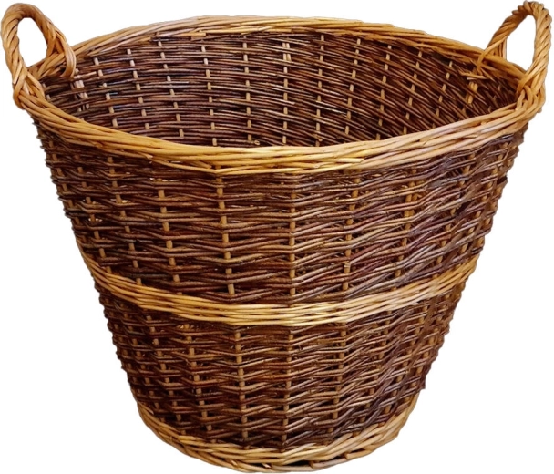 Kôš na trávu z nelúpaného prútia, priemer 60 cm