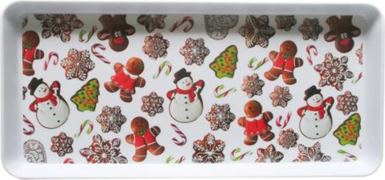 Servírovací podnos Vianočné Perníčky 35 × 16,5 × 2,3 cm