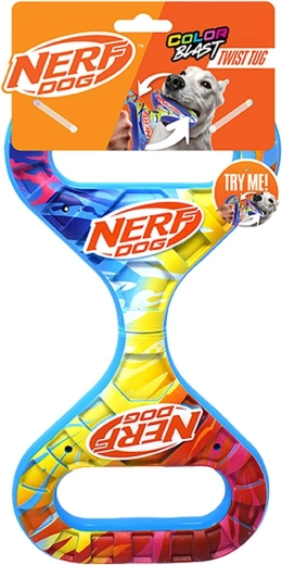 Nerf Dog rotujúce preťahovadlo Infinity s farebným úchopom 27 cm