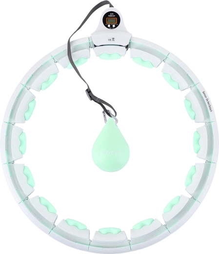 Masážny inteligentný kruh so závažím a počítadlom HMS – zelený