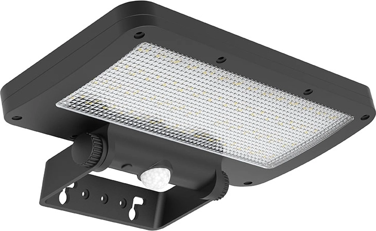 Solight LED solárny vonkajší reflektor so senzorom 5 W 500 lm 4000 K čierny