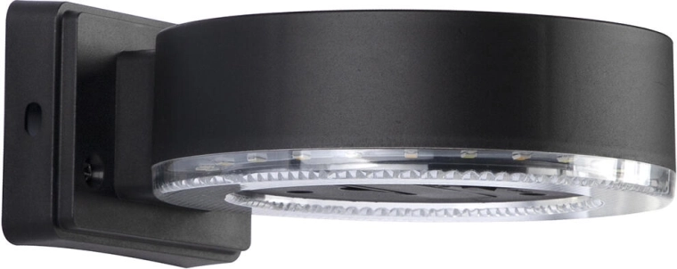Solárne nástenné LED svetlo 24 LED, čierne, IP44