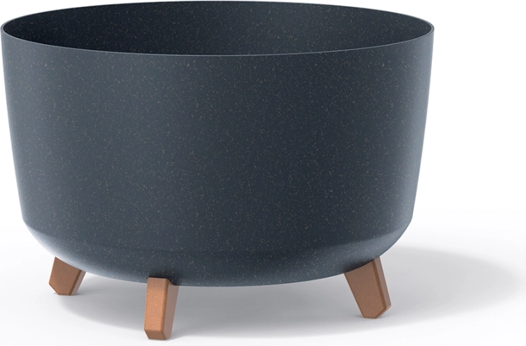 Kvetináč Gracia Standard Eco Wood 20 cm – antracit