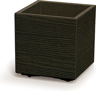 Kvetináč Madera Square Eco Wood 28,8 cm, kávový