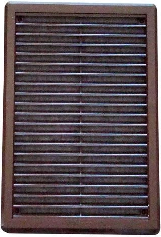 Vetracia mriežka so sieťovinou 200 × 300 mm, hnedá