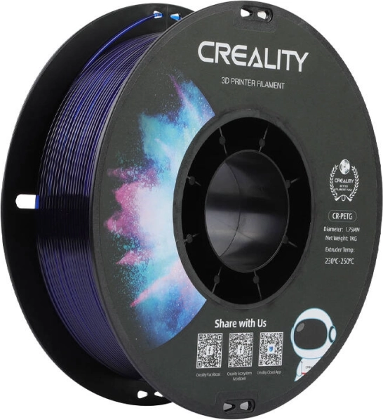 Creality CR-PETG filament 1,75 mm priehľadná modrá 1 kg