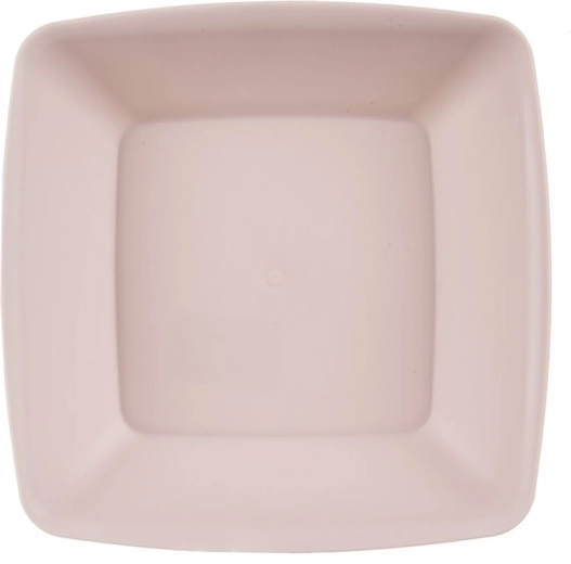 Hlboký tanier SANDY z plastu (UH) v staroružovej farbe 17,5 × 17,5 cm