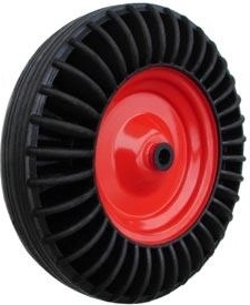 Plné kovové koleso 400 mm s ihlovým ložiskom a nábojom 20 mm