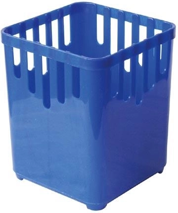 Odkvapkávač na príbory štvorcový, 1 priehradka, plast, mix farieb