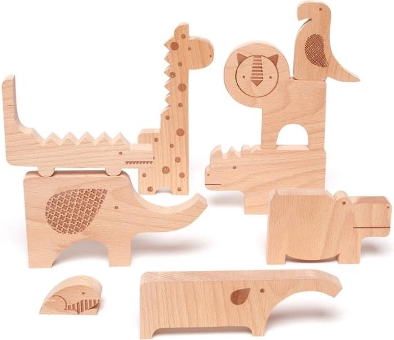 Drevené puzzle Safari od Petit Collage
