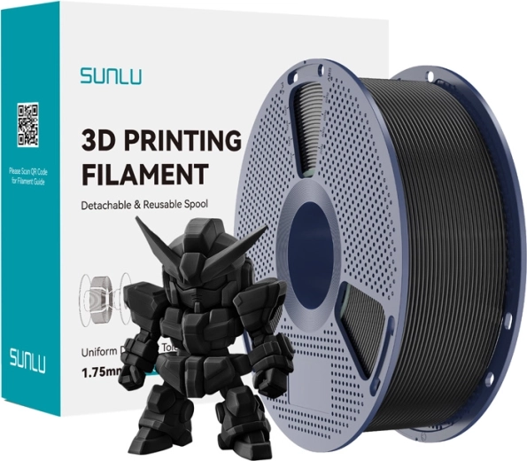 Sunlu PLA+ 2.0 čierny filament