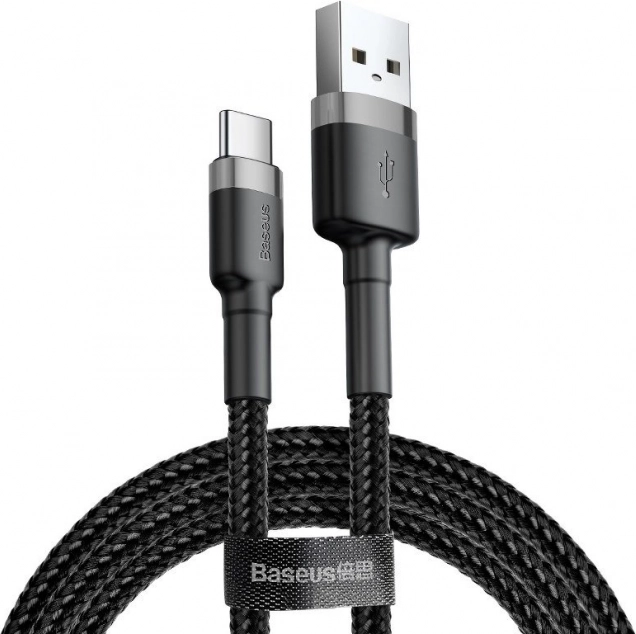 Baseus Cafule USB-C kábel 2A 2m šedo-čierny