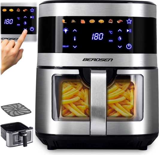 Teplovzdušná fritéza 9,1 l BERDSEN 1700 W s okienkom