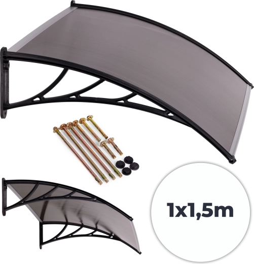 Vchodová strieška 150 × 100 cm z polykarbonátu MULTIGARDEN