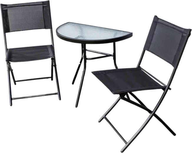 Polkruhový stôl s tvrdeným sklom