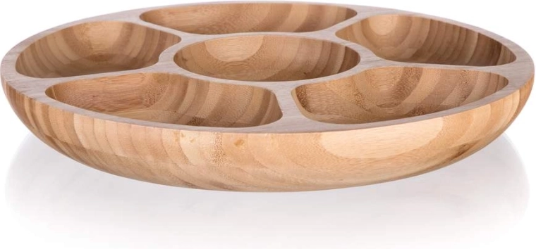 Elegantný okrúhly dizajn z prírodného bambusu