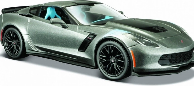 Model Corvette Grand Sport 2017 1:24 sivý
