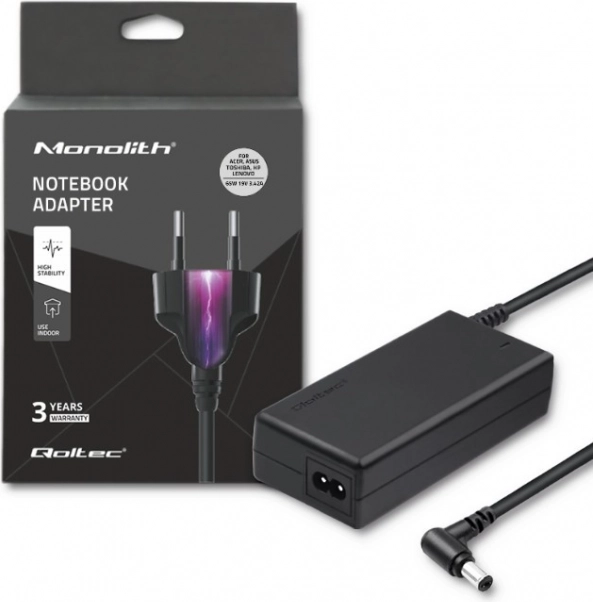 Napájací adaptér pre notebook 65 W, 19 V, 3.42 A, konektor 5.5 × 2.5 mm