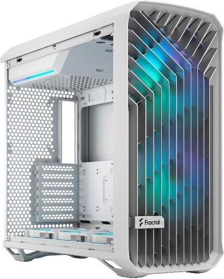 Počítačová skrinka Fractal Torrent, biela, RGB, TG číre tónovanie